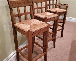 41"h x 15"w x 17"d (3 stools)