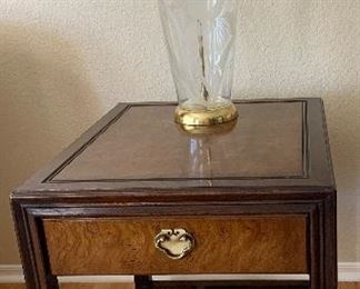 End Table Burl Wood, Table Lamp 