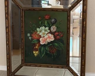 Beveled Mirrored Framed Painting