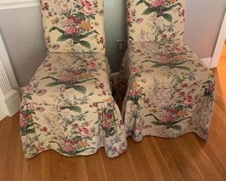 Pair of slipper chairs