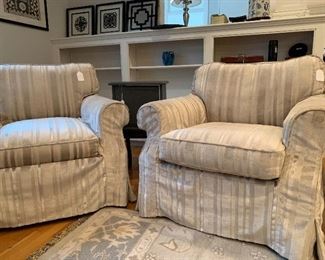 Domain slipcovered chairs