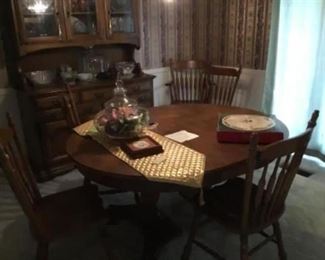 Dining table with chairs