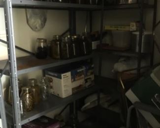 Shelving in garage 