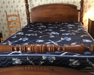 Bed frame in BR right of hall bathroom