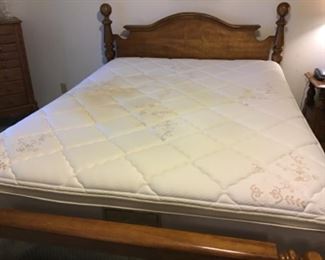 Master bedroom mattress as it.  May be cleaner on other side.  Queen