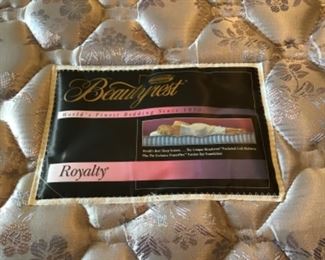 Full mattress with box springs in BR to left of hall bathroom 