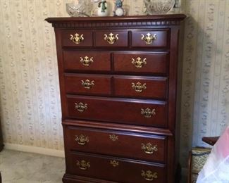 Chest of drawers in BR left of hall bathroom 