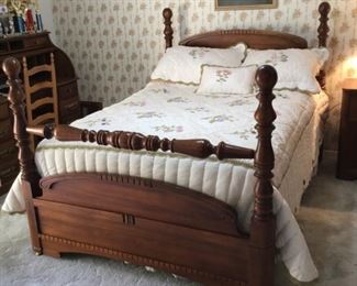 Full head/foot board right of hall bathroom 