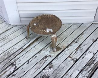 Stool outside patio