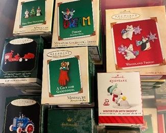 Hallmark Ornaments - some miniatures