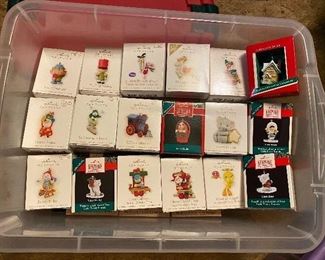 Hallmark Ornaments - some miniatures