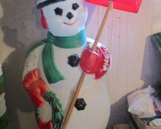 Vintage Blow Mold Snowman
