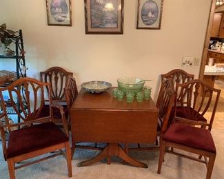 Duncan Phyfe table with 6 chairs