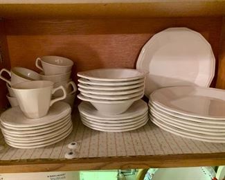 Set of ironstone dishes