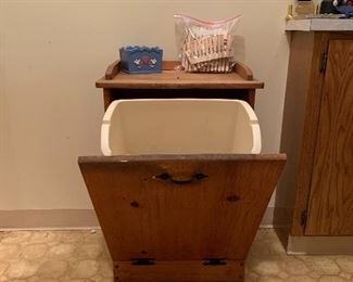 Wood Trash Can holder
