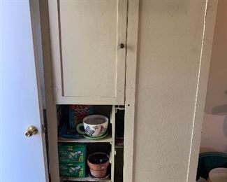 Antique wood cabinet