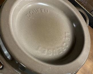 Vintage Le Creuset Doufeu 5qt (roaster). Convex lid design claims to offer a moister roast. $65