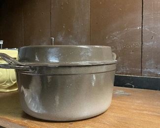 Vintage Le Creuset Doufeu 5qt (roaster). Convex lid design claims to offer a moister roast. $65