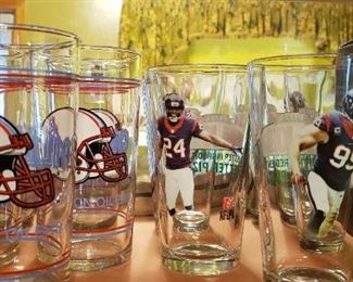 Sports glasses, Houston Oilers collectibles