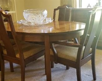 dining room furniture and crystal