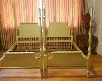 French Provincial twin beds