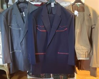 Leddy Western Men's Suits 2xl, 3xl, custom suits