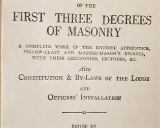 Vintage and Antique Masonry books