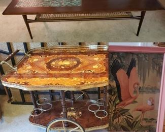 Danish Mid Century Teak coffee table, Mid Century Modern decor, Hollywood Regency
