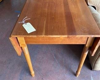 Reduced $295 - Solid Walnut Drop Leaf Table