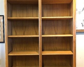 Tall Blonde Wood Bookshelf 6 ft x 4 ft, $225