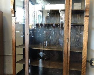 Curved Glass Bow Front China Cabinet  $1,250  56 in x 37 in