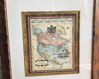 Map of North America, $195