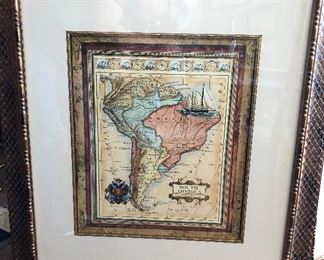 Map of South America, $195