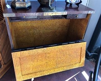 Oriental Chest, brass fittings, $375