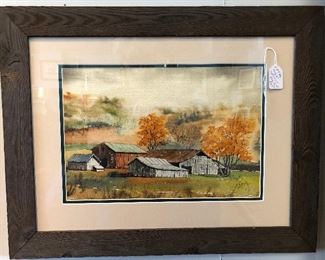 Original Autumn Watercolor, $225