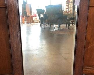 Antique Walnut Mirror $45