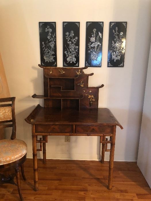 Chinese Inlaid Desk