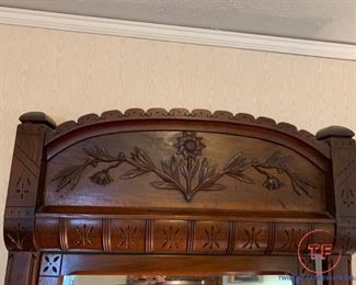 Eastlake Bedroom Set with Burl Wood