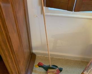 Antique GABBY DUCK Push Toy