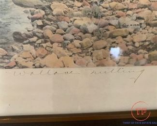 Hand Signed The Swimming Pool by Wallace Nutting