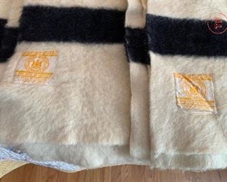Vintage HUDSON BAY 4 Points Wool Blankets