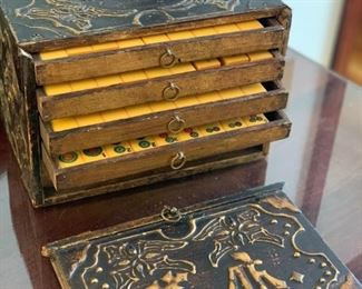 Antique MAHJONG Game