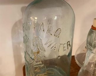 Buffalo Lithia Water Glass Bottle