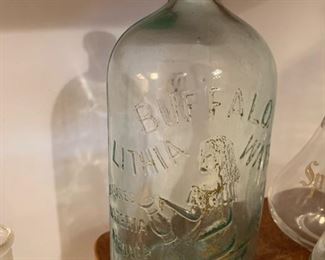 Buffalo Lithia Water Glass Bottle