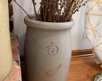Antique RED WING Stoneware #5 Butter Churn Crock