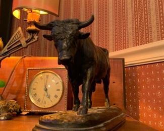 Antique after Rosa B (Bonheur) “Le Taureau” Bronze Bull Sculpture