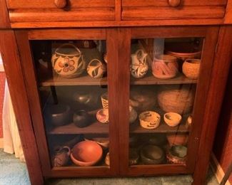 Native American Pottery and Woven Baskets