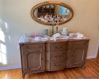 Walter of Wabash Dining Room Set with Hutch, and Sideboard