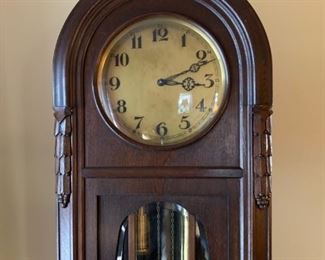 Early 1900's Lorenz Furtwangler and Sons Hand Carved Grandfather Clock