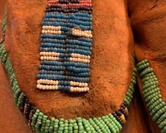 Early Plains Native American Beaded Moccasins
